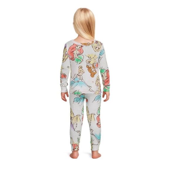 Disney Princess Snug Fit Pajamas Long & Short Sleeve 2, 2-Piece Sets Size 12M - Picture 10 of 14